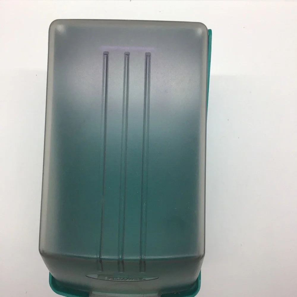 Fellowes 3.5” Floppy Disk Storage Case Plastic Lid Holder Box Filing Tray Office